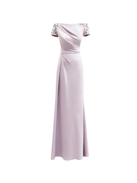 Gemy Maalouf off-shoulder beaded dress Purple EDSS252025LD