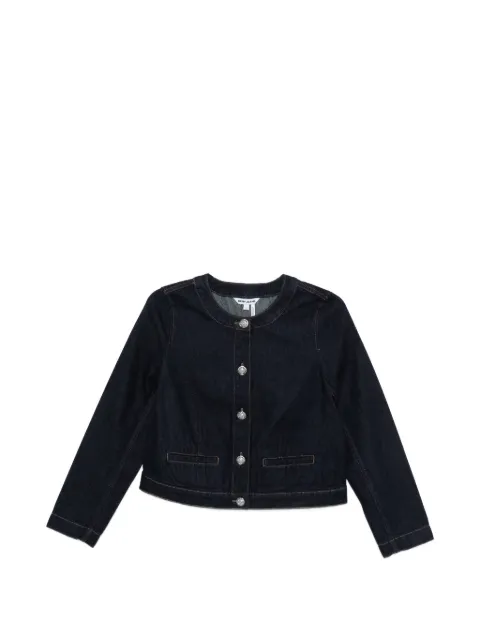 DKNY button-embellished denim jacket Blue DJ5J6196