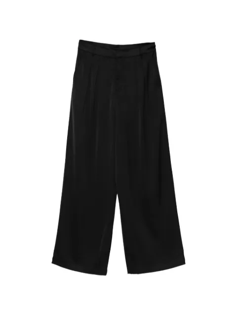 DKNY high-rise pleat trousers Black DJ5P3100