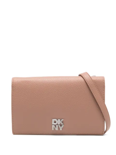 DKNY logo-plaque mini bag Brown R445AH95