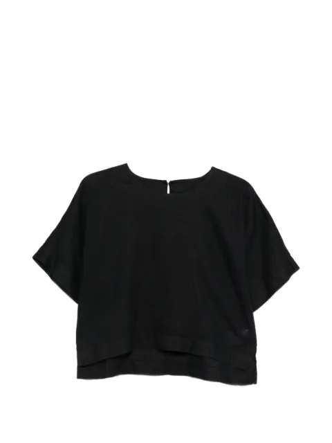 DKNY round-neck short-sleeve top Black P2RALFYG