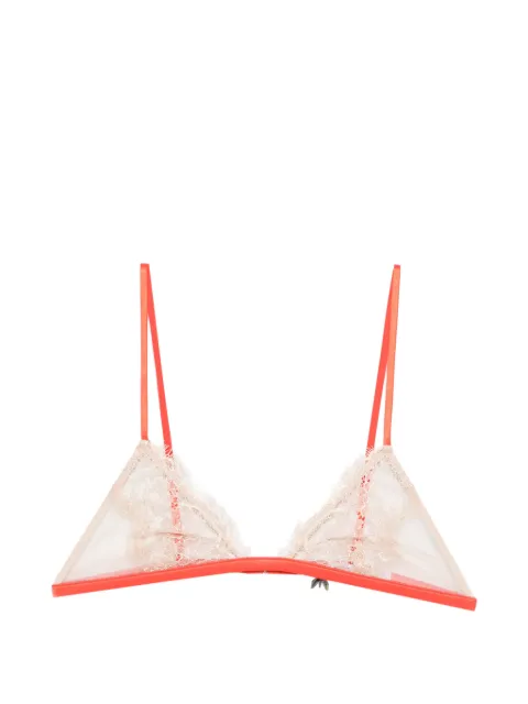 Patrizia Pepe lace triangle bra Neutrals 8I0187J383J4U1