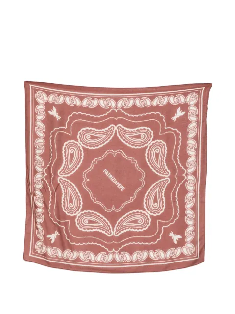 Patrizia Pepe graphic-print scarf Brown 8F0112A706J4T4