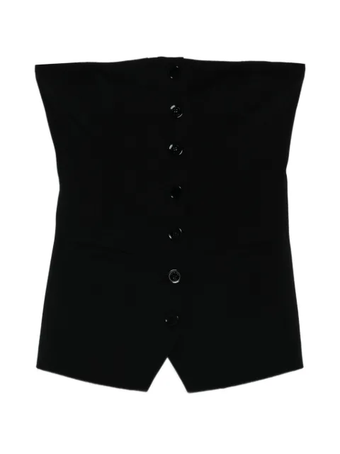 Patrizia Pepe button top Black 8C0840A6F5K103