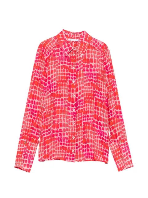 Patrizia Pepe print-detail long-sleeve shirt Red 8C0871A725
