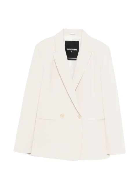 Patrizia Pepe double-breasted blazer Neutrals 8S0570A726W409