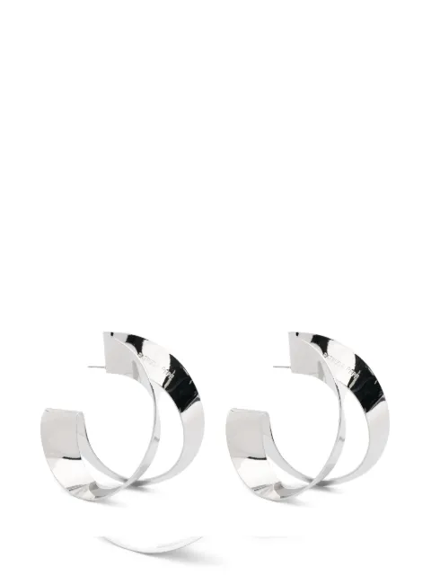 Patrizia Pepe logo-engraved earrings Silver 8J1372M088Z002