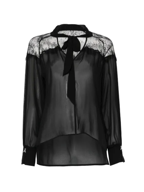 Patrizia Pepe lace-detail blouse Black 8C0859A692K103
