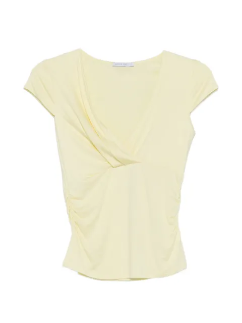 Patrizia Pepe draping T-shirt Yellow 8M1814J372Y478