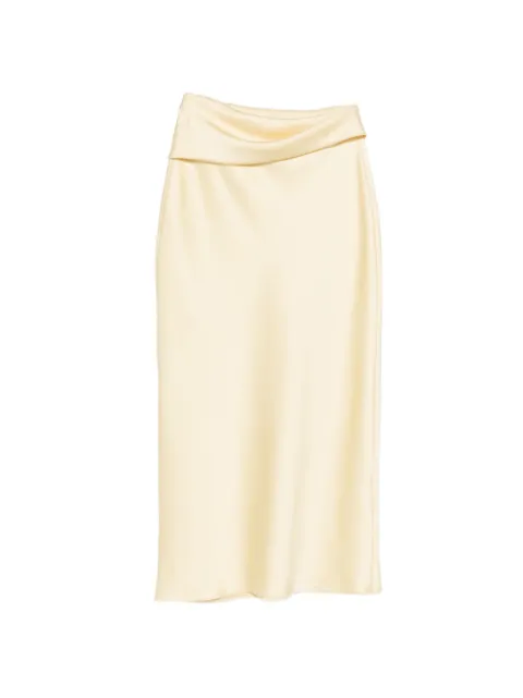 Patrizia Pepe draped midi skirt Yellow 8G0532A269Y478
