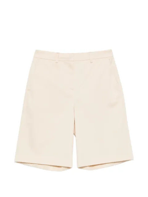 Patrizia Pepe logo-detail tailored shorts Neutrals 8P0815A689W409