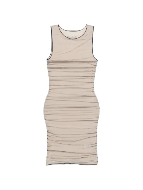 Patrizia Pepe tulle fitted mini dress Neutrals 8A1615J370
