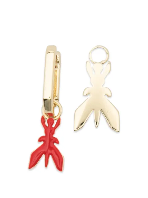 Patrizia Pepe fly-logo earrings Gold 8J1394M086