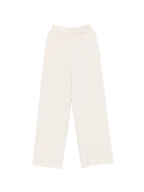 Patrizia Pepe lace palazzo trousers Neutrals 8P0769A6F5W409