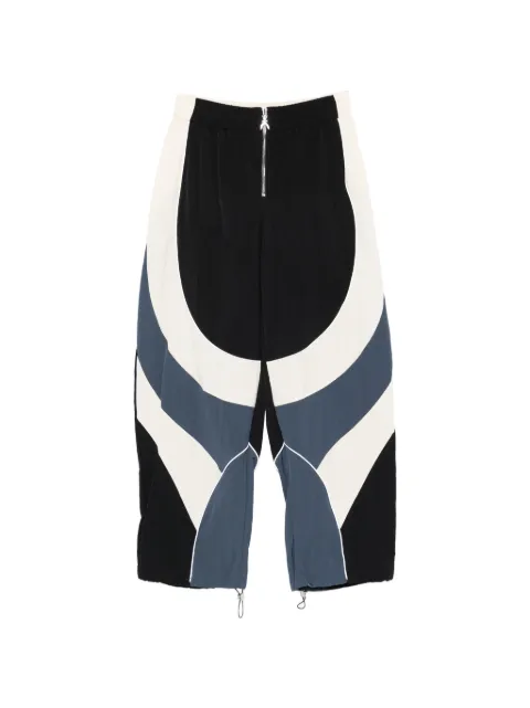 Patrizia Pepe colourblock zip-up track pants Black 8P0790A722YA41