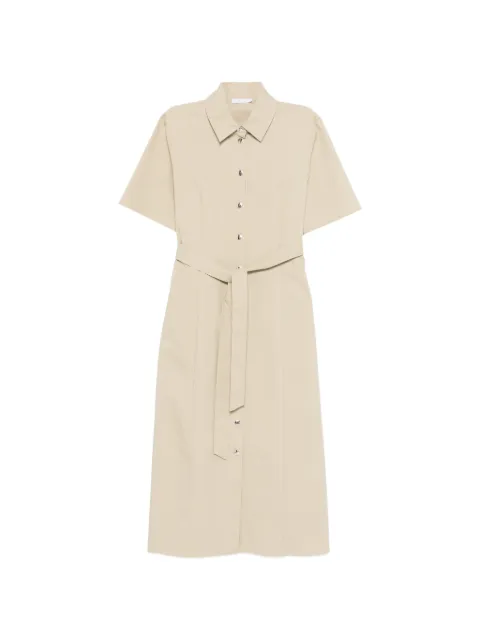 Patrizia Pepe belted shirt midi dress Neutrals 8A1658A716