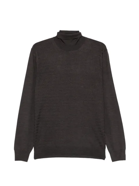 Corneliani roll-neck patterned sweater Brown 26M52M2625182