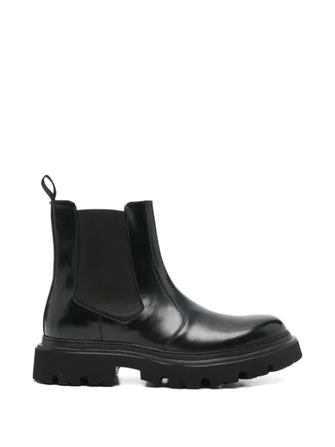 Corneliani platform pull-tab Chelsea boots Black 26TM712620914