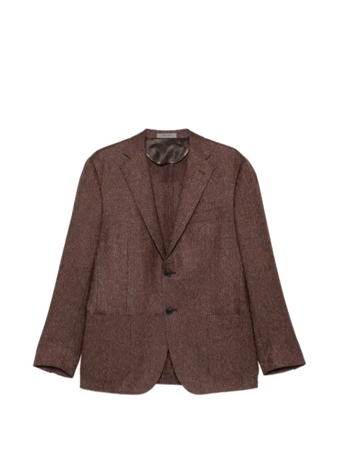 Corneliani button single-breasted jacket Brown 26X2402616220