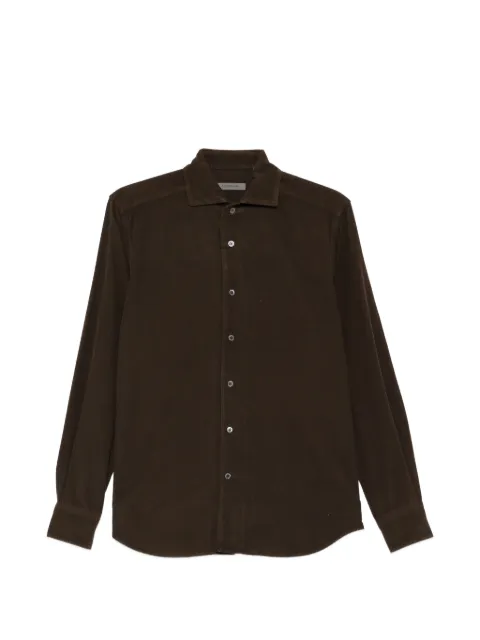 Corneliani buttoned corduroy shirt Brown 26P1262611111
