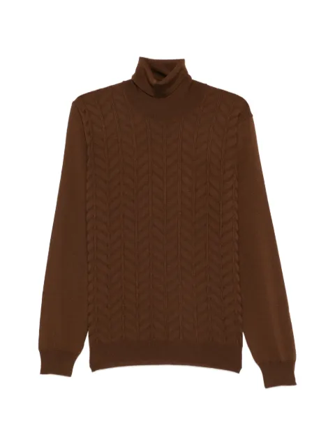 Corneliani roll-neck sweater Brown 26M50D2625141