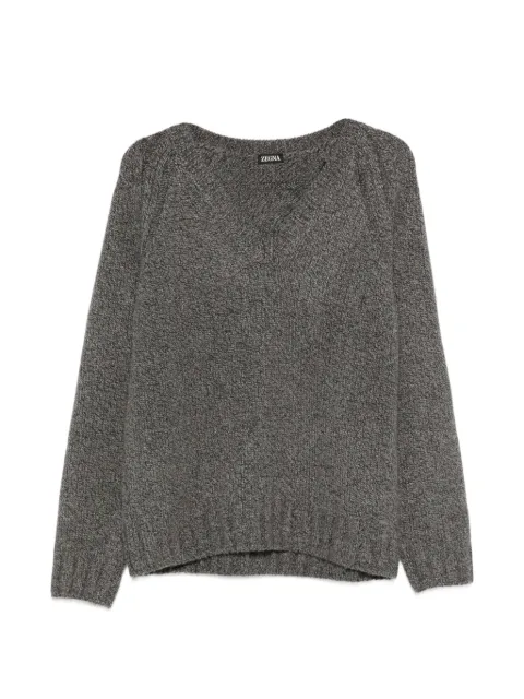 Zegna V-neck sweater Grey UGB30A2300