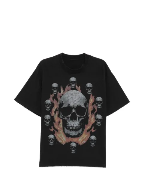 WARMAN skull printed T-shirt Black WM5020