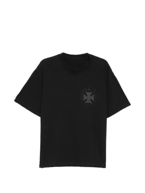 WARMAN logo printed T-shirt Black WM5023