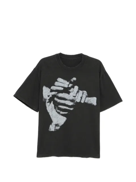 WARMAN graphic-print T-shirt Black WM5045