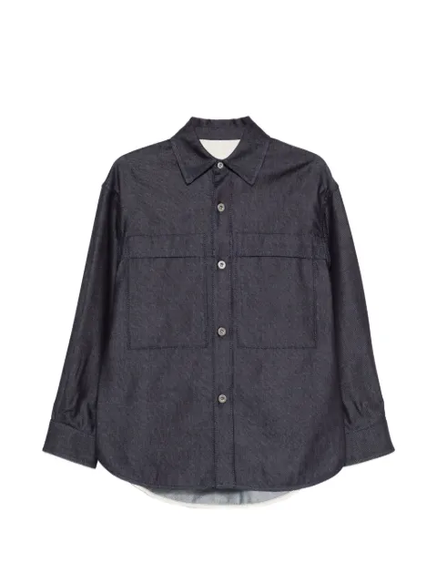 Jil Sander button flap-pocket shirt Blue J40DL0177J46664