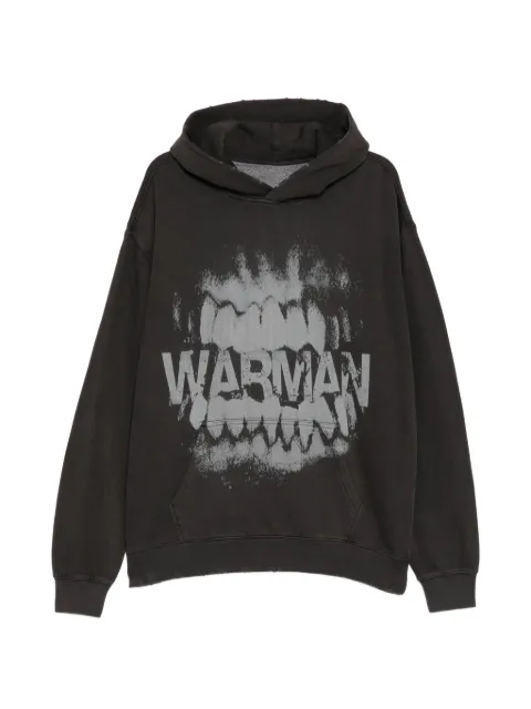 WARMAN printed hoodie Black WM5048HOD