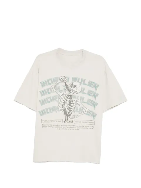 WARMAN graphic print T-shirt Neutrals WM5034