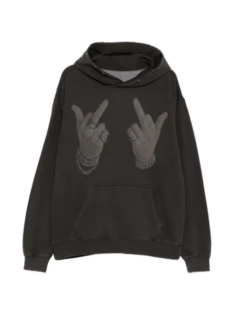 WARMAN graphic hoodie Grey WM5047HOD