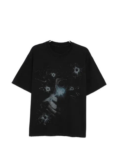 WARMAN graphic-print T-shirt Grey WM5033