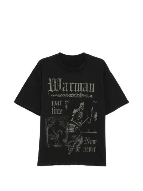 WARMAN graphic print T-shirt Black WM5021