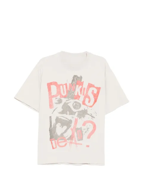 WARMAN cotton printed T-shirt Neutrals WM5037