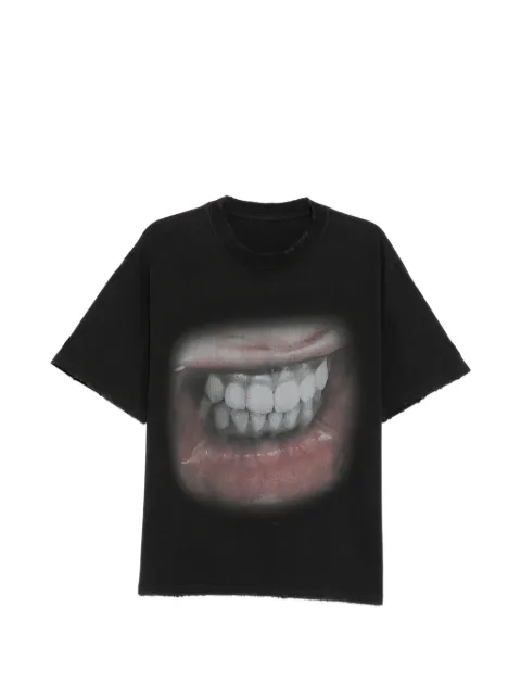 WARMAN graphic-print T-shirt Black WM5013