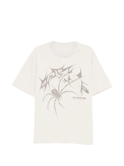 WARMAN spider graphic T-shirt Neutrals WM5036