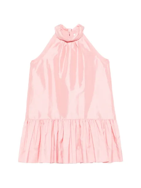 SIMKHAI Hope ruffled halterneck mini dress Pink 1261248TFDUSTYROSE