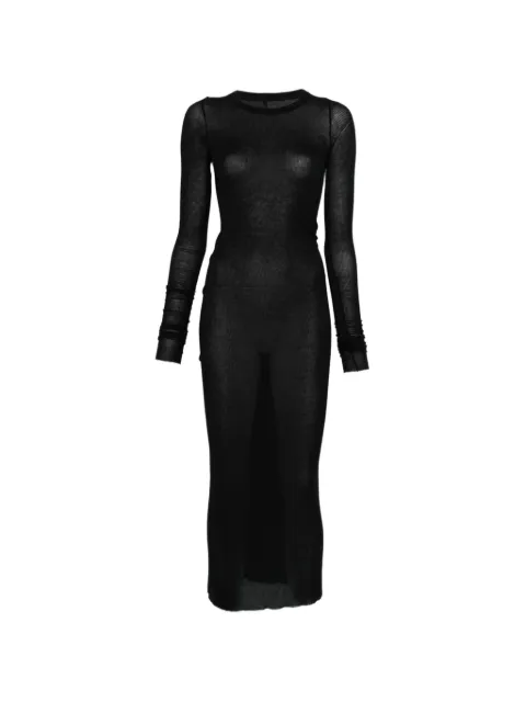 Rick Owens long-sleeve maxi dress Black RP01F6546RC