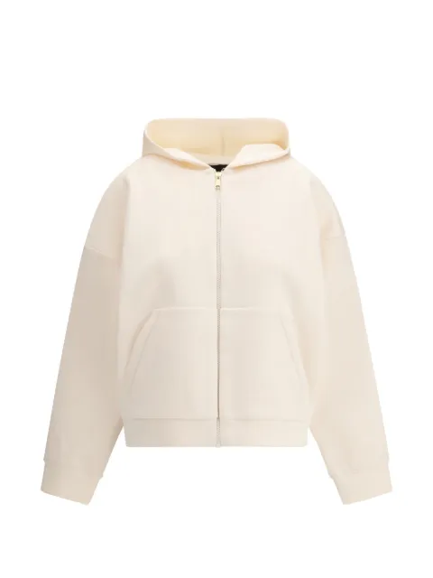 Fabiana Filippi hooded zip sweatshirt Neutrals GCD266F158L749