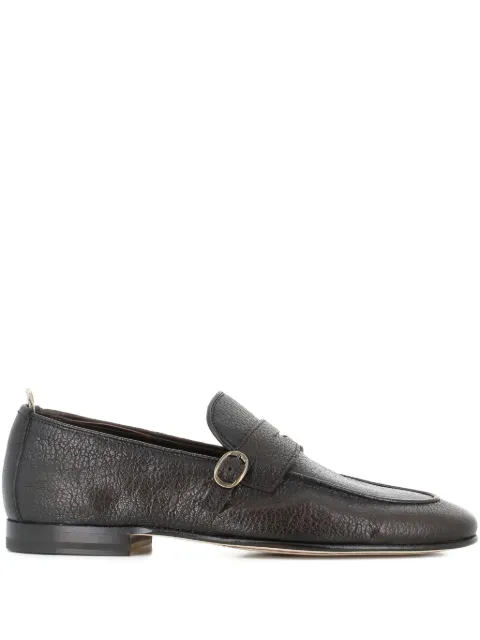 Officine Creative round-toe buckled loafers Brown OCUOLIV011CER24D215