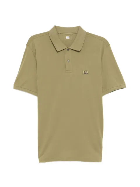 C.P. Company logo-embroidered polo shirt Green 20CMPL721A005263W644