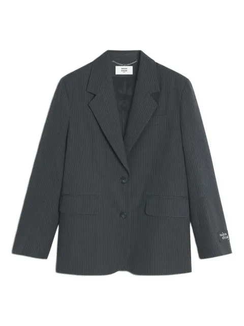 Maison Kitsuné pinstriped pocket jacket Grey PW02121WT3022H170