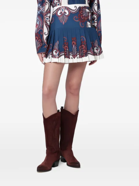 FARM Rio buckle-fastening mini skirt Blue 344227CO
