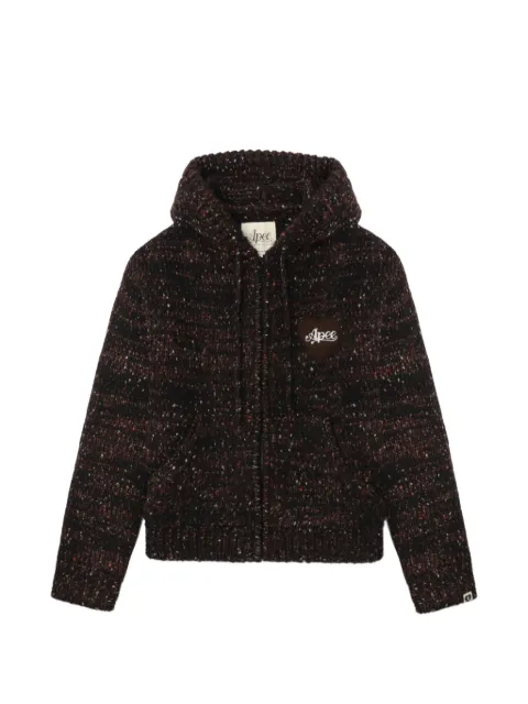 APEE™ by *A BATHING APE® hooded zip knitwear Brown 00CKNL702302L