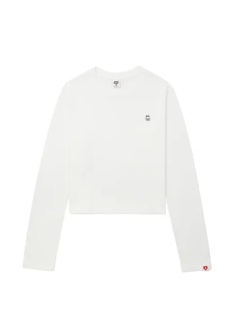 A BATHING APE® long-sleeve logo top White 00CLTL702302L