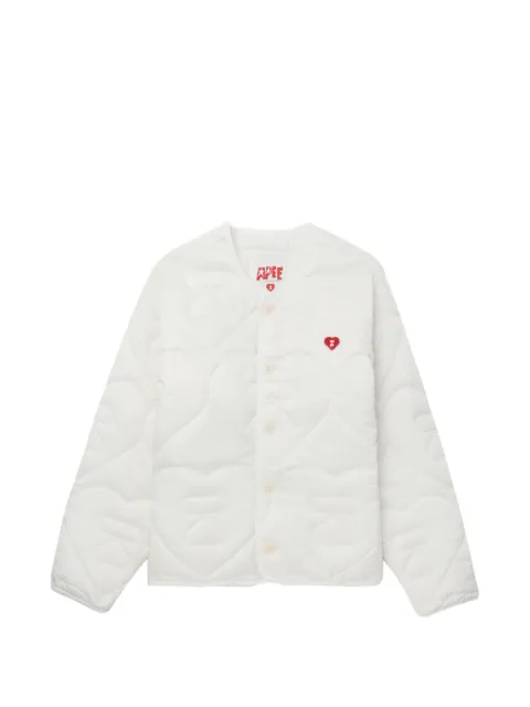A BATHING APE® Heart Quilted jacket White 00CHJL702301L