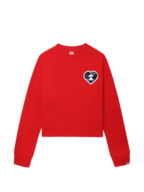A BATHING APE® heart-motif sweater Red 00CSWL702303L