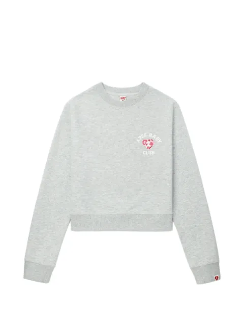 A BATHING APE® logo crew-neck sweater Grey 00CSWL702317L
